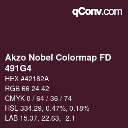 Code couleur: Akzo Nobel Colormap FD - 491G4 | qconv.com