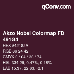 カラーコード: Akzo Nobel Colormap FD - 491G4 | qconv.com