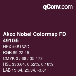 Color code: Akzo Nobel Colormap FD - 491G5 | qconv.com