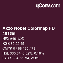 Código de color: Akzo Nobel Colormap FD - 491G5 | qconv.com