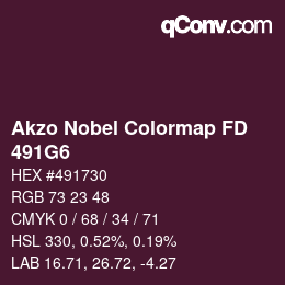 Color code: Akzo Nobel Colormap FD - 491G6 | qconv.com