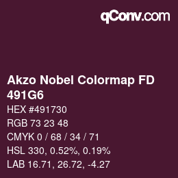 Code couleur: Akzo Nobel Colormap FD - 491G6 | qconv.com