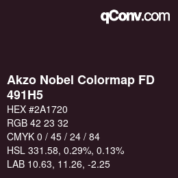 Color code: Akzo Nobel Colormap FD - 491H5 | qconv.com