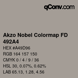Color code: Akzo Nobel Colormap FD - 492A4 | qconv.com