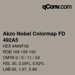 Color code: Akzo Nobel Colormap FD - 492A5 | qconv.com