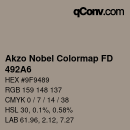 Color code: Akzo Nobel Colormap FD - 492A6 | qconv.com