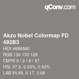 Code couleur: Akzo Nobel Colormap FD - 492B3 | qconv.com