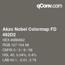 Color code: Akzo Nobel Colormap FD - 492D2 | qconv.com