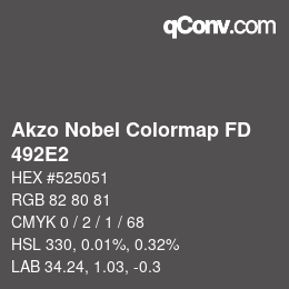 Code couleur: Akzo Nobel Colormap FD - 492E2 | qconv.com