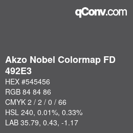Color code: Akzo Nobel Colormap FD - 492E3 | qconv.com