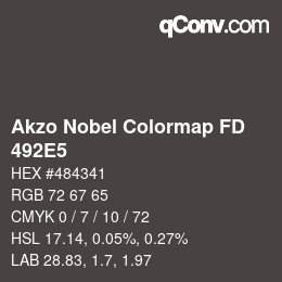 Farbcode: Akzo Nobel Colormap FD - 492E5 | qconv.com