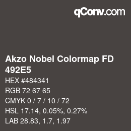 Color code: Akzo Nobel Colormap FD - 492E5 | qconv.com