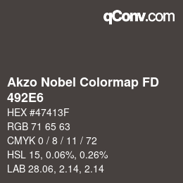 カラーコード: Akzo Nobel Colormap FD - 492E6 | qconv.com
