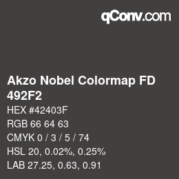 Color code: Akzo Nobel Colormap FD - 492F2 | qconv.com