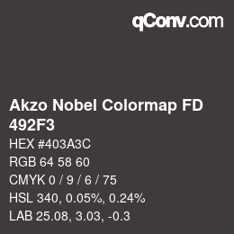 Code couleur: Akzo Nobel Colormap FD - 492F3 | qconv.com
