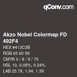 Color code: Akzo Nobel Colormap FD - 492F4 | qconv.com