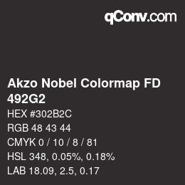 Color code: Akzo Nobel Colormap FD - 492G2 | qconv.com