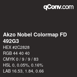 Code couleur: Akzo Nobel Colormap FD - 492G3 | qconv.com