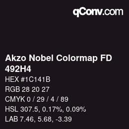 Color code: Akzo Nobel Colormap FD - 492H4 | qconv.com
