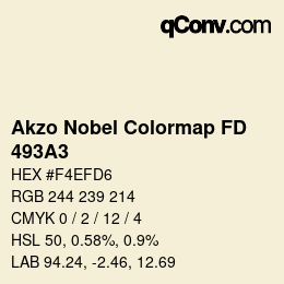 Código de color: Akzo Nobel Colormap FD - 493A3 | qconv.com