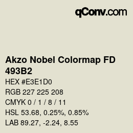 Color code: Akzo Nobel Colormap FD - 493B2 | qconv.com