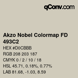 Código de color: Akzo Nobel Colormap FD - 493C2 | qconv.com