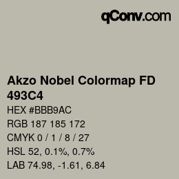 Color code: Akzo Nobel Colormap FD - 493C4 | qconv.com