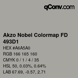 Code couleur: Akzo Nobel Colormap FD - 493D1 | qconv.com