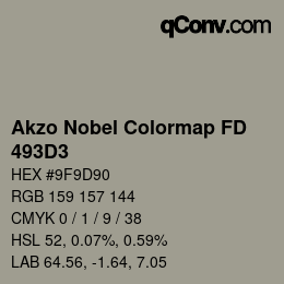 Código de color: Akzo Nobel Colormap FD - 493D3 | qconv.com