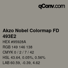Código de color: Akzo Nobel Colormap FD - 493E2 | qconv.com