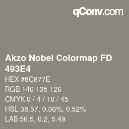 Color code: Akzo Nobel Colormap FD - 493E4 | qconv.com