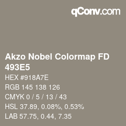 Code couleur: Akzo Nobel Colormap FD - 493E5 | qconv.com
