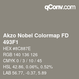 Color code: Akzo Nobel Colormap FD - 493F1 | qconv.com