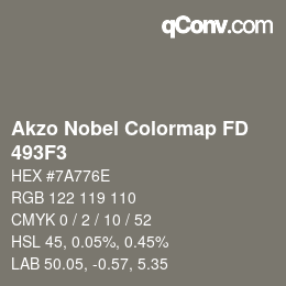 Code couleur: Akzo Nobel Colormap FD - 493F3 | qconv.com