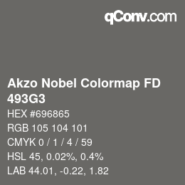 カラーコード: Akzo Nobel Colormap FD - 493G3 | qconv.com