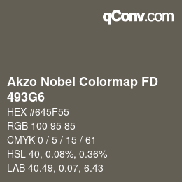Color code: Akzo Nobel Colormap FD - 493G6 | qconv.com