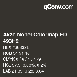 Color code: Akzo Nobel Colormap FD - 493H2 | qconv.com