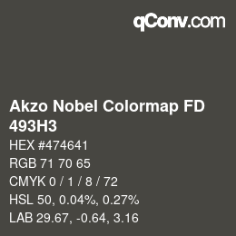 Color code: Akzo Nobel Colormap FD - 493H3 | qconv.com