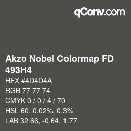 Color code: Akzo Nobel Colormap FD - 493H4 | qconv.com