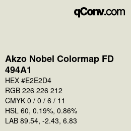 Color code: Akzo Nobel Colormap FD - 494A1 | qconv.com