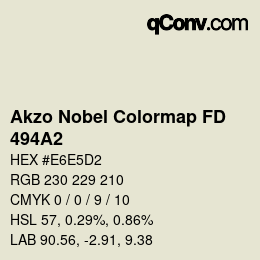 Color code: Akzo Nobel Colormap FD - 494A2 | qconv.com