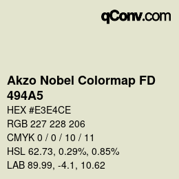 Color code: Akzo Nobel Colormap FD - 494A5 | qconv.com