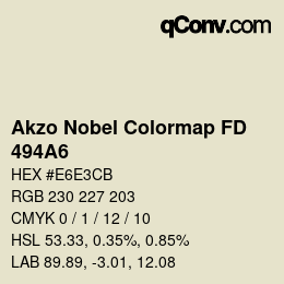 Color code: Akzo Nobel Colormap FD - 494A6 | qconv.com