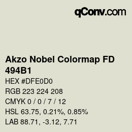 Color code: Akzo Nobel Colormap FD - 494B1 | qconv.com