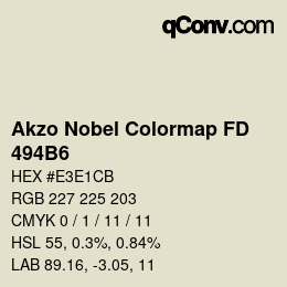 Code couleur: Akzo Nobel Colormap FD - 494B6 | qconv.com