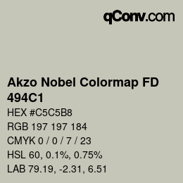 Color code: Akzo Nobel Colormap FD - 494C1 | qconv.com