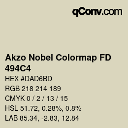 Code couleur: Akzo Nobel Colormap FD - 494C4 | qconv.com