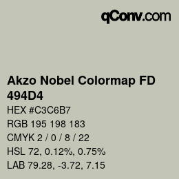 Color code: Akzo Nobel Colormap FD - 494D4 | qconv.com