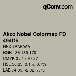 Color code: Akzo Nobel Colormap FD - 494D6 | qconv.com