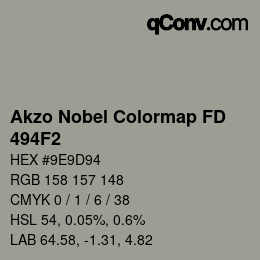 Color code: Akzo Nobel Colormap FD - 494F2 | qconv.com